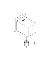 Душевая система GROHE Eurocube со смесителем для душа, хром (25238000)