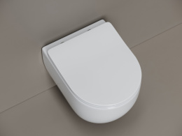 Подвесной унитаз Ceramicanova Игра безободковый, смыв Торнадо, белый (CN3001T)