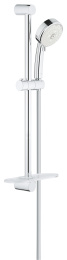 Душевой гарнитур GROHE Tempesta Cosmopolitan 100 с мыльницей, 3 режима струи, душевая штанга 600 мм, 9,5 л/мин, хром (27576002)