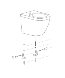Биде напольное, GROHE Euro Ceramic, альпин-белый, (3934000H)