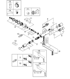 Термостат для раковины GROHE Eurosmart Cosmopolitan E инфракрасный, хром (36454000)