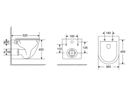 Комплект инсталляции GROHE Solido 38811KF0 с унитазом AQUAme AQM2014PRO и сиденьем с микролифтом, смыв Invisible (NW0305)