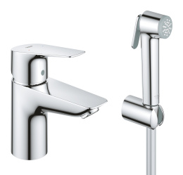 Смеситель для раковины GROHE BauEdge с гигиеническим душем, хром (23757001/U3), уцененный товар