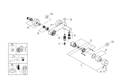 Смеситель для ванны GROHE Concetto, хром (32211001)