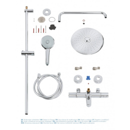 Душевая система GROHE Euphoria System 260 с термостатом для ванны, хром (27475001)