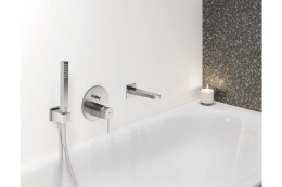Внешняя часть смесителя для ванны GROHE Plus, суперсталь (24060DC3)
