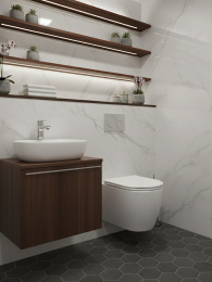 Унитаз подвесной GROHE Clova Ceramic Oval, альпин-белый (422813000P)