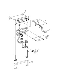Инсталляция GROHE Rapid SL для раковины с монтажным набором для инфракрасной электроники, хром (38748002)