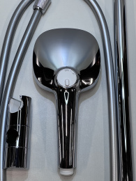 Душевой гарнитур GROHE Tempesta Cube 110, 2 режима струи, душевая штанга 600 мм, 7,4 л/мин, хром (26748003/U1), уцененный товар