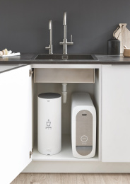 Смеситель для кухонной мойки GROHE Blue Home с системой фильтрации, охлаждения и газирования воды, суперсталь (31455DC0)