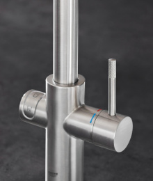 Смеситель для кухонной мойки GROHE Blue Home с системой фильтрации, охлаждения и газирования воды, суперсталь (31455DC0)