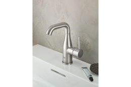 Смеситель для раковины GROHE Essence с донным клапаном, суперсталь (23462DC1)