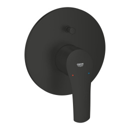 Внешняя часть смесителя для ванны GROHE Eurosmart скрытого монтажа, матовый чёрный (194502433)