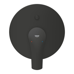 Внешняя часть смесителя для ванны GROHE Eurosmart скрытого монтажа, матовый чёрный (194502433)