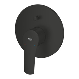 Внешняя часть смесителя для ванны GROHE Eurosmart скрытого монтажа, матовый чёрный (194502433)