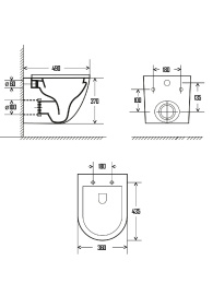 Комплект инсталляции GROHE 38775001 с унитазом AQUAme AQM2002 и сиденьем с микролифтом (NW0167)
