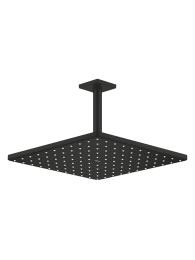 Верхний душ GROHE Rainshower Mono 310 Cube с душевым кронштейном, 7,5 л/мин, 1 режим, 142 мм, матовый черный (265662430)