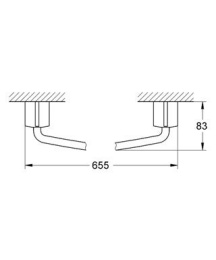 Держатель для полотенца GROHE Tenso 600 мм, хром (40292000)