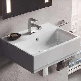 Раковина GROHE Cube Ceramic, подвесная 50 см, альпин-белый (3947400H)