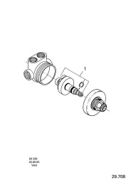 Встраиваемая часть переключателя потоков GROHE на 3 положения (29708000)