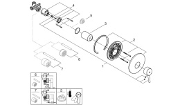 Смеситель для душа GROHE Concetto в комплекте с монтажной частью, хром (32213001)