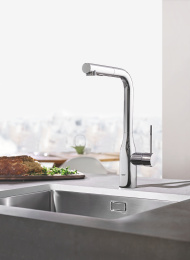 Смеситель для кухни GROHE Essence с вытяжным изливом 2jet, хром (30504000)