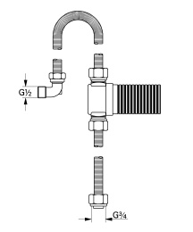 Соединительный гарнитур GROHE Talentofill DN 20 (28995000)