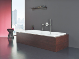 Внешняя часть смесителя для ванны GROHE Lineare New, суперсталь (19297DC1)