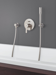 Внешняя часть смесителя для ванны GROHE Lineare New, суперсталь (19297DC1)