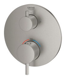 Внешняя часть термостата для ванны GROHE Atrio на 2 потребителя, суперсталь (24138DC3)