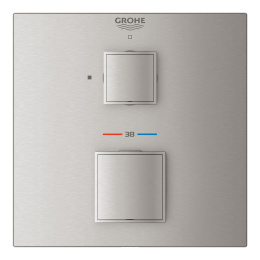 Внешняя часть термостата для душа GROHE Grohtherm Cube на 1 потребителя, суперсталь (24153DC0)