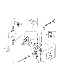Кран для раковины GROHE Euroeco Cosmopolitan E инфракрасный, без функции смешивания, хром (36384000)
