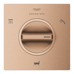 Внешняя часть переключателя потоков GROHE Allure на 3 положения, теплый закат матовый (19590DL1)