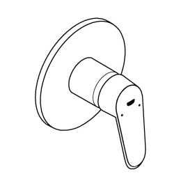 Внешняя часть смесителя для душа GROHE Eurodisc Cosmopolitan, хром (24055002)