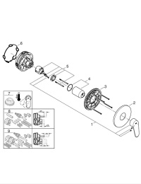 Внешняя часть смесителя для душа GROHE Eurodisc Cosmopolitan, хром (24055002)