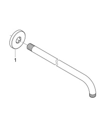 Душевой кронштейн GROHE Rainshower 380 мм, хром (28361000)