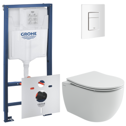 Комплект инсталляции GROHE Rapid SL 3 в 1 с унитазом Игра CN3001T и звукоизоляционным комплектом (NW0808)