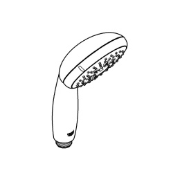 Ручной душ GROHE Tempesta 100, 4 режима, хром/серый (28578002)