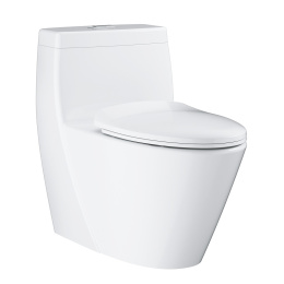 Унитаз напольный безободковый GROHE Projectline с бачком и сиденьем c микролифтом, альпин-белый (39316000)
