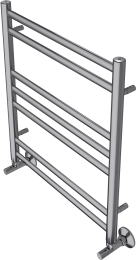 Полотенцесушитель водяной Aquatek Оберон П7 500x600, хром AQ RO0760CH