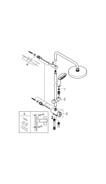 Душевая система GROHE New Tempesta 200 со смесителем для ванны, хром (NB0045)