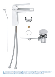 Смеситель для раковины GROHE Allure Brilliant, M-size, хром (23029000)