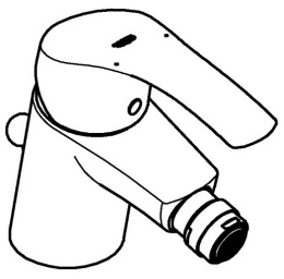 Смеситель для биде GROHE Eurosmart с донным клапаном, S-size, хром (23789002)