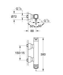 Смеситель для душа GROHE Grandera, хром (23316000)