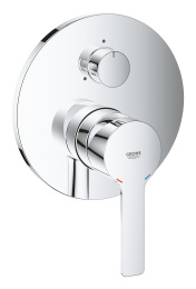 Внешняя часть смесителя для ванны GROHE Lineare с переключателем на 3 положения, хром (24095001)