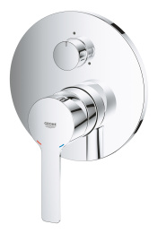 Внешняя часть смесителя для ванны GROHE Lineare с переключателем на 3 положения, хром (24095001)