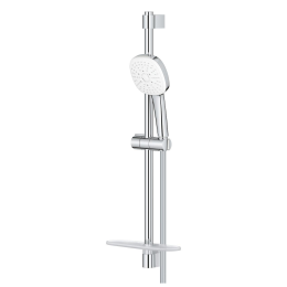 Душевой гарнитур GROHE Tempesta Cube 110 с мыльницей, 3 режима струи, душевая штанга 600 мм, 7,4 л/мин, хром (27576003/U1), уцененный товар