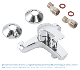 Смеситель для ванны GROHE Eurosmart, хром (33300002)