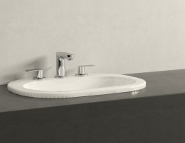 Смеситель для раковины GROHE Eurosmart Cosmopolitan на 3 отверстия, S-size, хром (20187000)