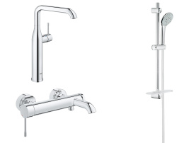 Готовый комплект для ванной комнаты GROHE Essence, хром (NB0025)
